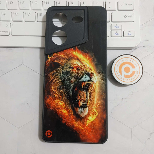 Tecno Pova 5 - Tiger 2.0 Design 4 - Premium Printed Glass soft Bumper Shock Proof Case CS-23830