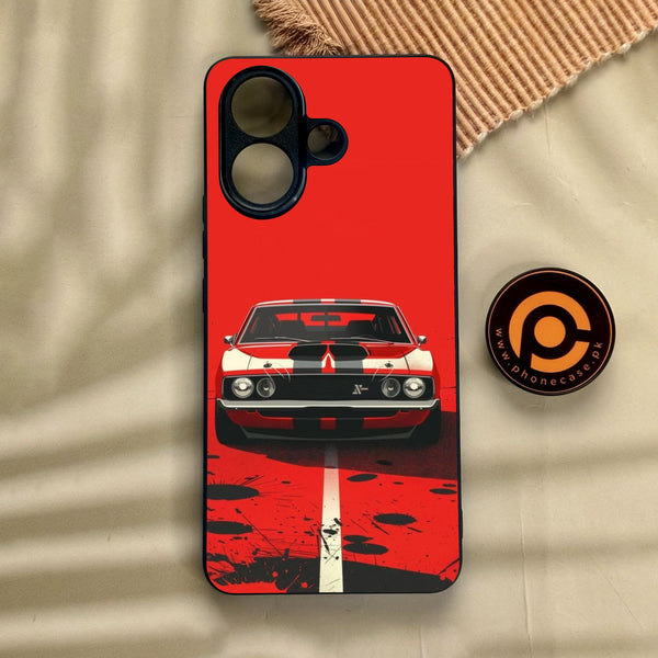Vivo V60 Lite  - Classic Racer Vibes - Premium Metal Printed Soft Bumper Shock Proof Case