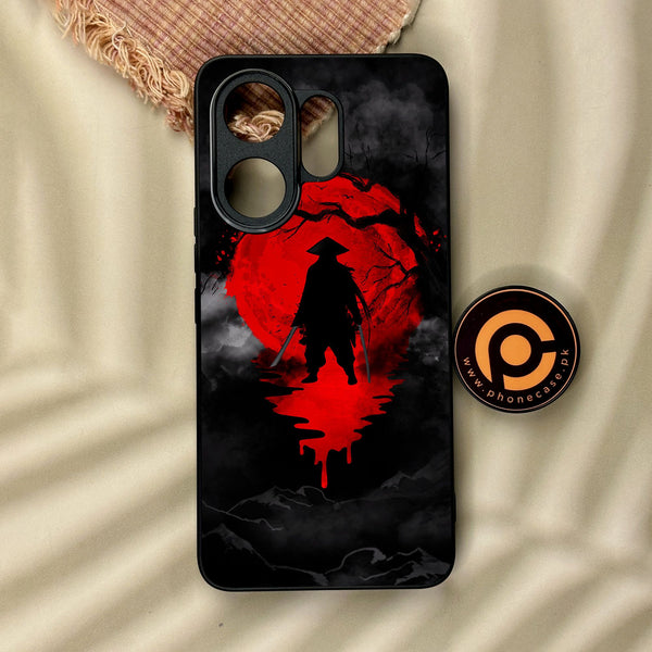 Vivo V60 - Ninja Design 3 - Premium Metal Printed Soft Bumper Shock Proof Case