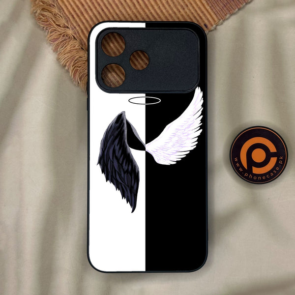 Oppo A6C - Angel 2.0 Design 5 - Premium Metal Printed Soft Bumper Shock Proof Case
