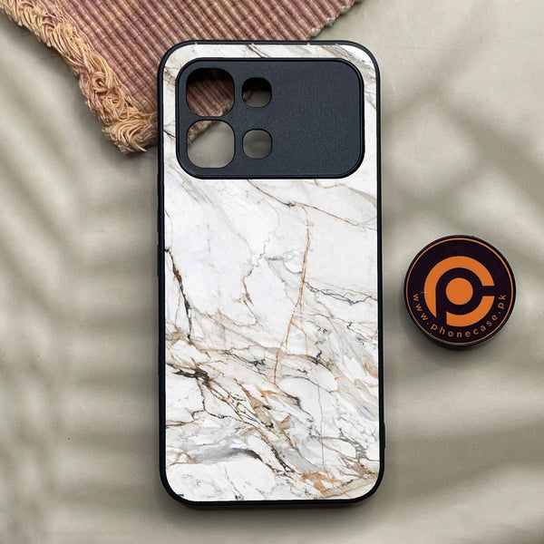Infinix Note Edge - White Design 6 - Premium Metal Printed Soft Bumper Shock Proof Case