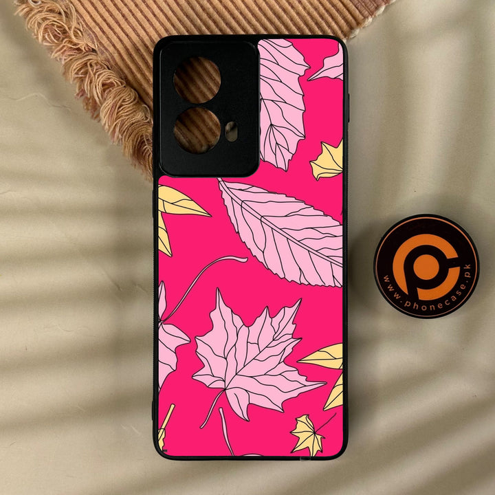 Motorola Edge 2024 - Floral Series Design 6 - Premium Metal Printed Soft Bumper Shock Proof Case