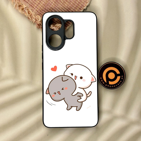 Vivo V60 - Cute Bubu Dudu Design 4 - Premium Metal Printed Soft Bumper Shock Proof Case