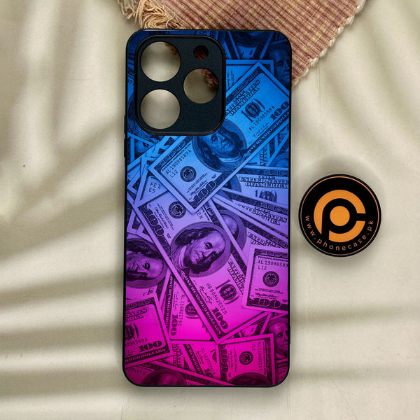 Realme Note 70 - Dollar Design 3 - Premium Metal Printed Soft Bumper Shock Proof Case