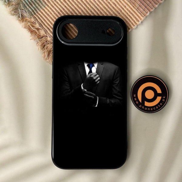 iPhone Air - Black Art Design 1 - Premium Metal Printed Soft Bumper Shock Proof Case