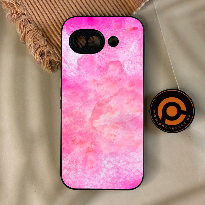 Google Pixel 10A - Pink Marble 2.0 Design 5 - Premium Metal Printed Soft Bumper Shock Proof Case