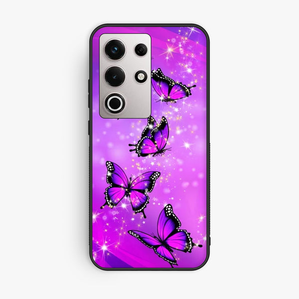 Itel S25 Ultra - Butterflies Design 8 - Premium Metal Printed Soft Bumper Shock Proof Case