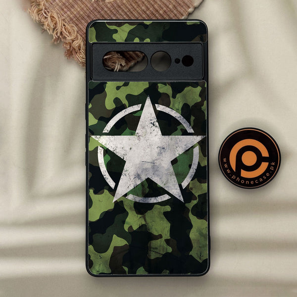 Google Pixel 7 Pro - Ndcom - Premium Metal Printed Soft Bumper Shock Proof Case