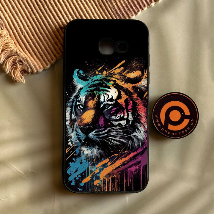 Galaxy A5 2017 - Tiger 2.0 Design 9 - Premium Metal Printed Soft Bumper Shock Proof Case