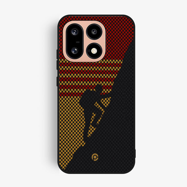 Oneplus 16 - Classic Weave Design 2 - Premium Metal Printed Soft Bumper Shock Proof Case