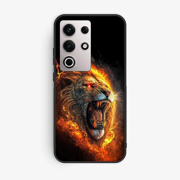 Itel S25 Ultra - Tiger 2.0 Design 4 - Premium Metal Printed Soft Bumper Shock Proof Case