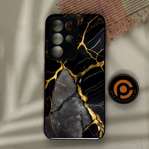 Realme C85 Pro - Liquid Marble Design 6 - Premium Metal Printed Soft Bumper Shock Proof Case