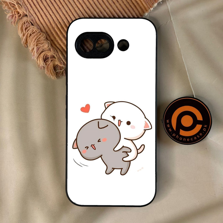 Google Pixel 10A - Cute Bubu Dudu Design 4 - Premium Metal Printed Soft Bumper Shock Proof Case