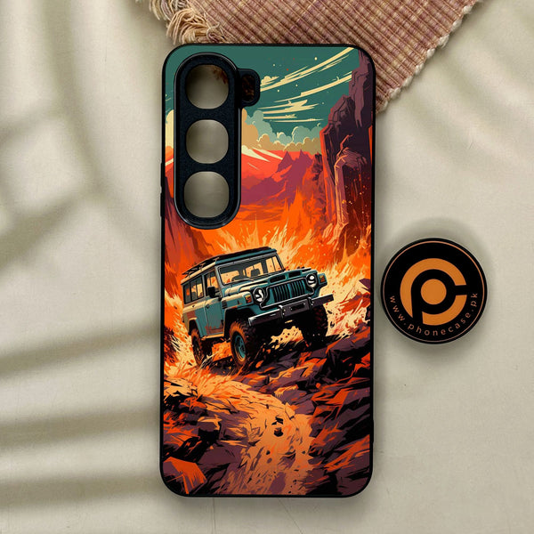Vivo Y21d - Jeep Offroad - Premium Metal Printed Soft Bumper Shock Proof Case