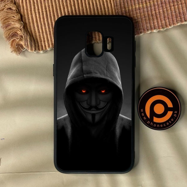 Samsung Galaxy J2 Core - Anonymous 2.0 Design 4 - Premium Metal Printed Soft Bumper Shock Proof Case