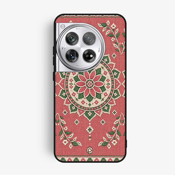 Oneplus 12 - Classic Weave Design 15 - Premium Metal Printed Soft Bumper Shock Proof Case