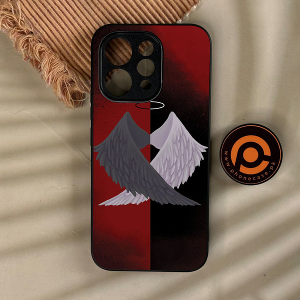 Vivo V70 - Angel 2.0 Design 7 - Premium Metal Printed Soft Bumper Shock Proof Case