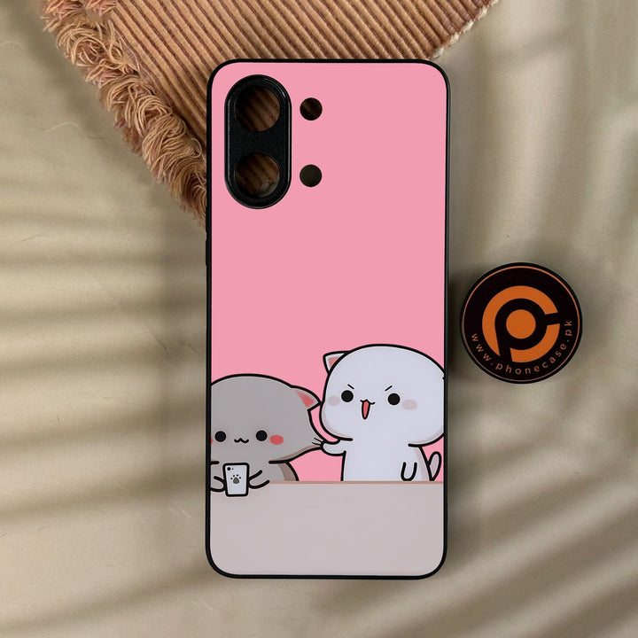 Vivo Y11d - Cute Bubu Dudu Design 2 - Premium Metal Printed Soft Bumper Shock Proof Case