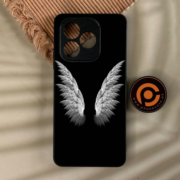 Honor X8d - Angel Wings Design 6 - Premium Metal Printed Soft Bumper Shock Proof Case