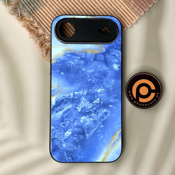 iPhone Air - Blue 2.0 Design 2 - Premium Metal Printed Soft Bumper Shock Proof Case