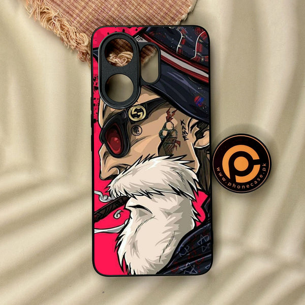 Vivo V60 - Master Roshi - Premium Metal Printed Soft Bumper Shock Proof Case