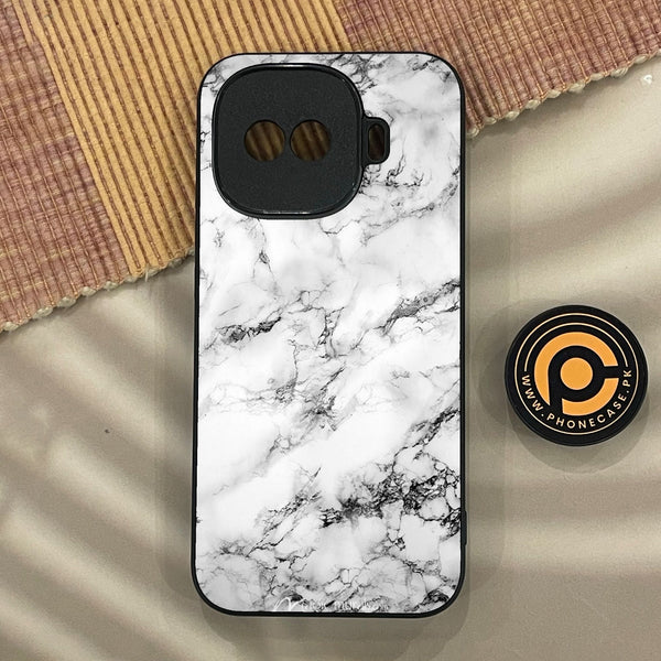 iQoo Z11 Turbo - White Design 7 - Premium Metal Printed Soft Bumper Shock Proof Case