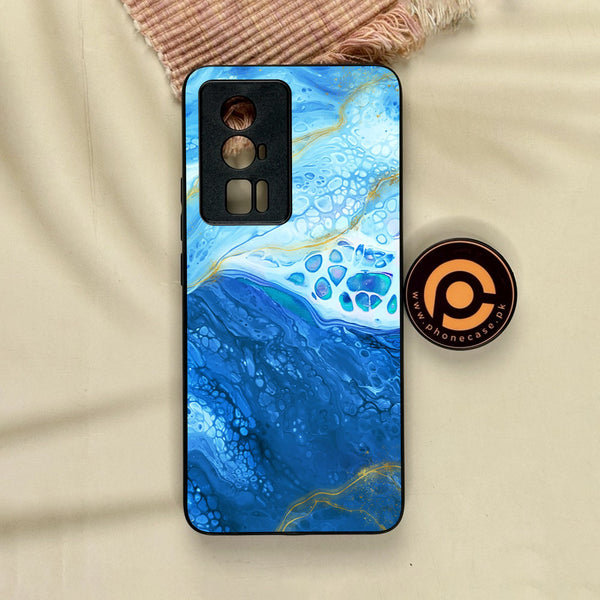 Xiaomi Redmi K60 Pro - Blue 2.0 Design 5 - Premium Metal Printed Soft Bumper Shock Proof Case