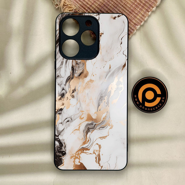Realme Note 70 - Liquid Marble Design 1 - Premium Metal Printed Soft Bumper Shock Proof Case