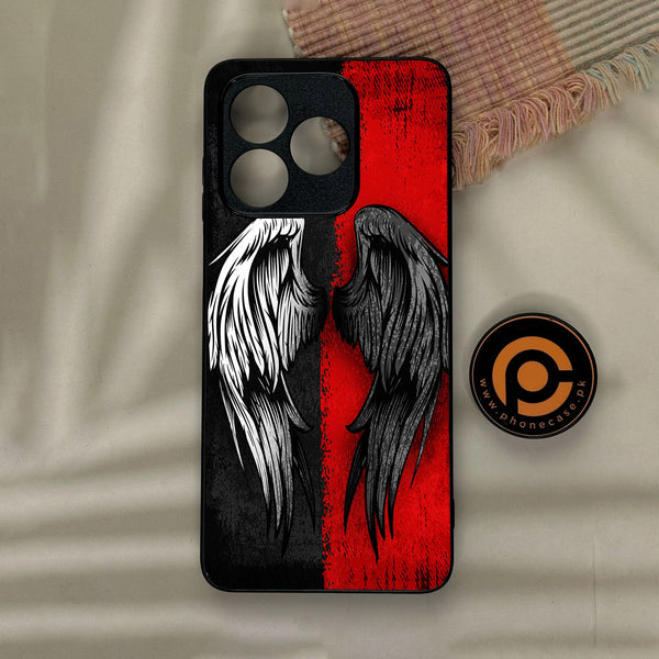 Honor X5c Plus - Angel 2.0 Design 10 - Premium Metal Printed Soft Bumper Shock Proof Case