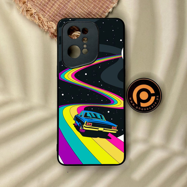 Oppo Find X5 Pro - Drive To The Moon - Premium Metal Printed Soft Bumper Shock Proof Case