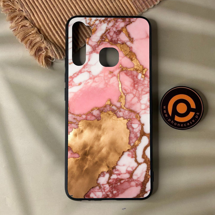 Infinix S5 - Pink Marble 2.0 Design 7 - Premium Metal Printed Soft Bumper Shock Proof Case