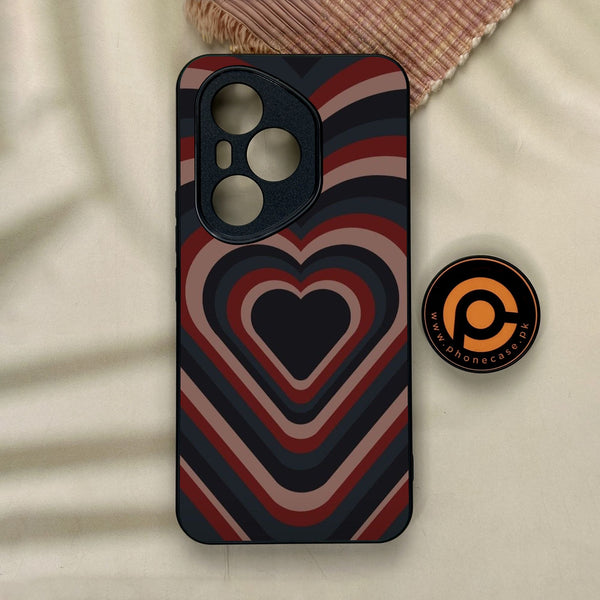 Honor 400 Pro - Heart 2.0 Design 4 - Premium Metal Printed Soft Bumper Shock Proof Case