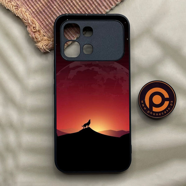 Infinix Note Edge - Wolf Design 4 - Premium Metal Printed Soft Bumper Shock Proof Case