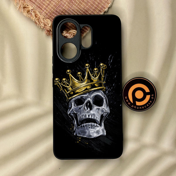Vivo V60 - King Design 5 - Premium Metal Printed Soft Bumper Shock Proof Case