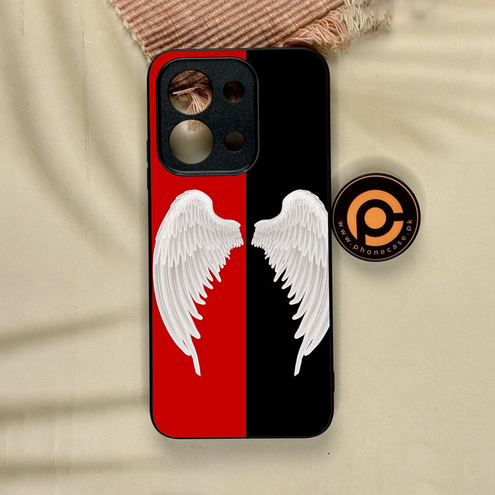 Xiaomi Poco C85 - Angel 2.0 Design 4 - Premium Metal Printed Soft Bumper Shock Proof Case