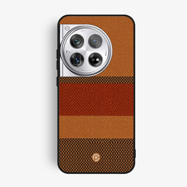 Oneplus 12 - Classic Weave Design 3 - Premium Metal Printed Soft Bumper Shock Proof Case