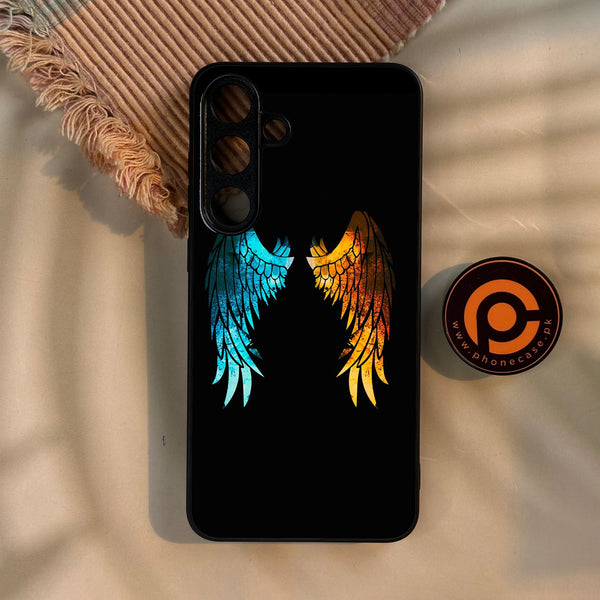 Galaxy S25 Plus - Angel 2.0 Design 8 - Premium Metal Printed Soft Bumper Shock Proof Case