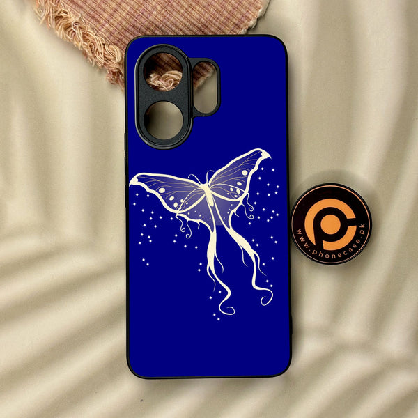 Vivo V60 - Butterflies Design 1 - Premium Metal Printed Soft Bumper Shock Proof Case