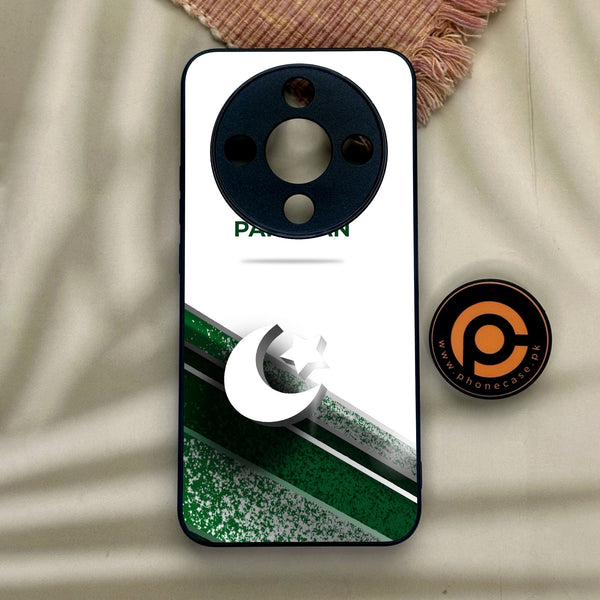 Honor x9d - Pakistan Design 10 - Premium Metal Printed Soft Bumper Shock Proof Case