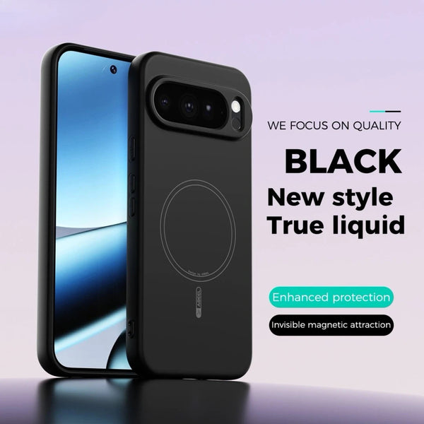 Google Pixel 10/ 10 Pro - Luxury Liquid Silicone NeoShell Magnetic Case Soft Touch Anti-Scratch Cover