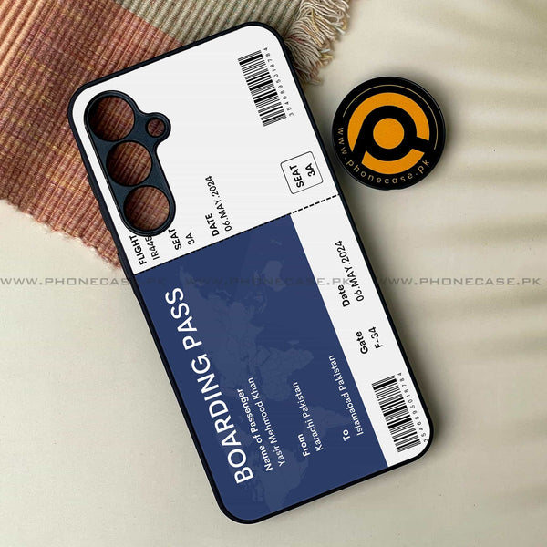 Boarding Pass Series - Premium Printed Metal soft Bumper shock Proof Case All Models