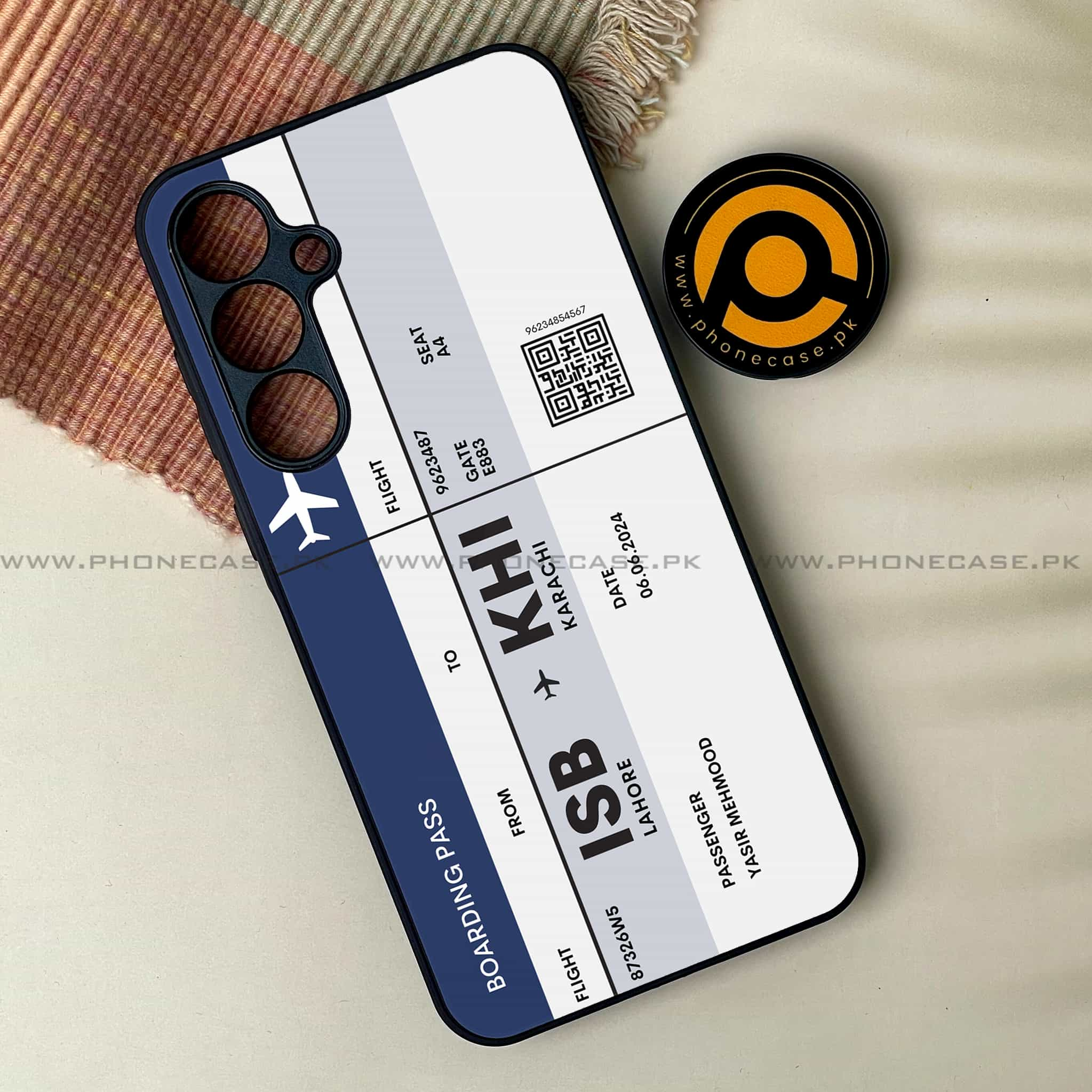 Boarding Pass Series - Premium Printed Metal soft Bumper shock Proof Case All Models