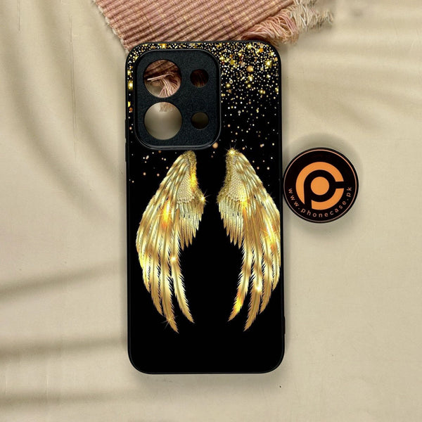 Xiaomi Redmi 15C - Angel Wings Design 1 - Premium Metal Printed Soft Bumper Shock Proof Case