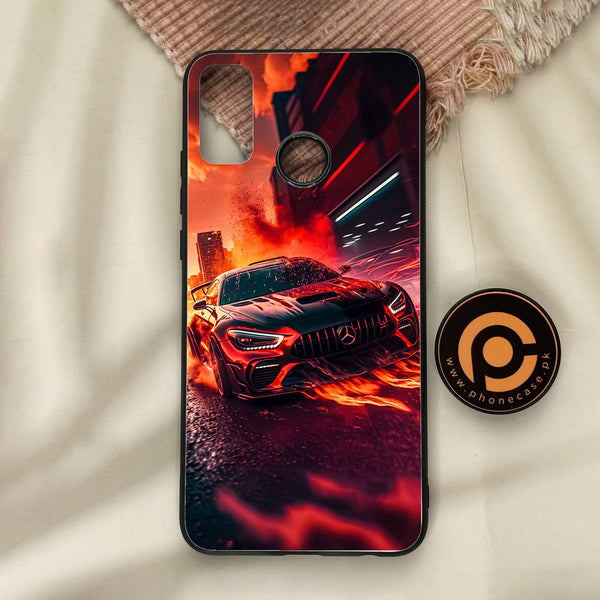 Honor 9X Lite - Racing Design 3 - Premium Metal Printed Soft Bumper Shock Proof Case