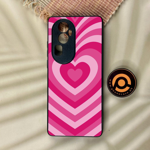 Oppo Reno 10 Pro Plus - Heartbeat Design 6 - Premium Metal Printed Soft Bumper Shock Proof Case