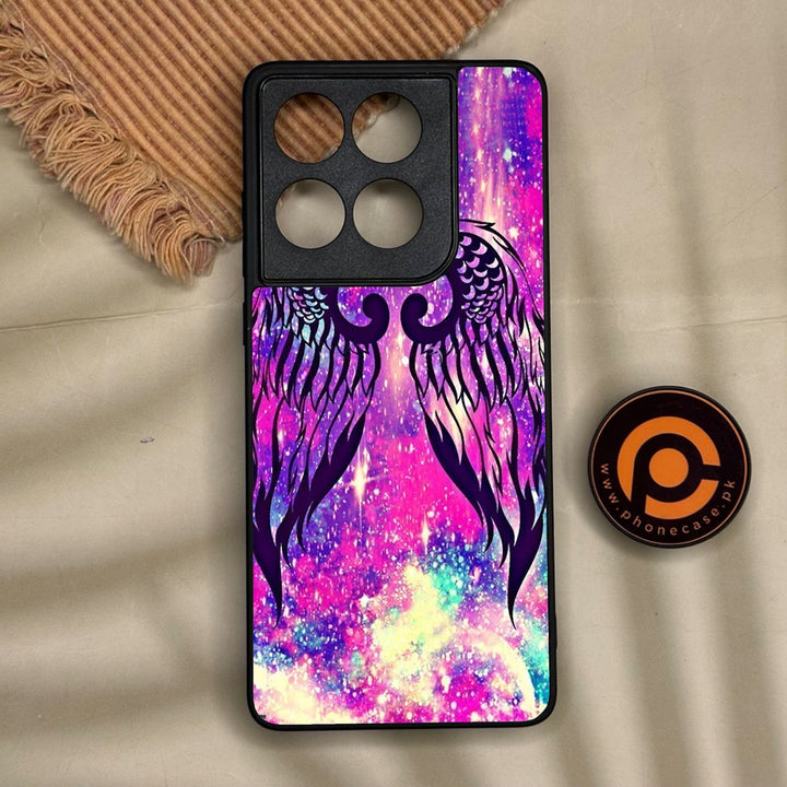 Motorola Edge 60 Fusion - Angel Wings Design 9 - Premium Metal Printed Soft Bumper Shock Proof Case