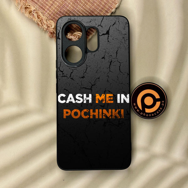 Vivo V60 - Cash Me - Premium Metal Printed Soft Bumper Shock Proof Case