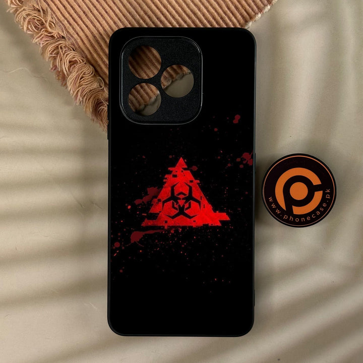 Honor X8d - Biohazard Design 4 - Premium Metal Printed Soft Bumper Shock Proof Case