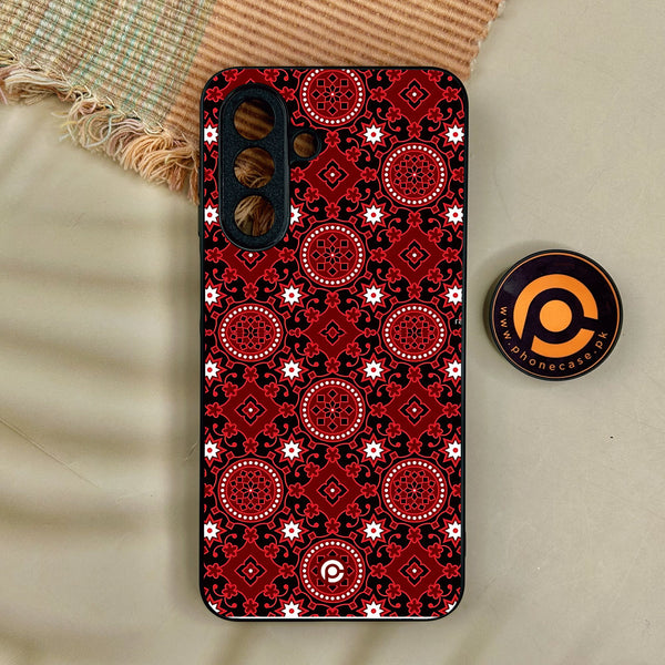 Samsung Galaxy A17 - Ajrak Design 6 - Premium Metal Printed Soft Bumper Shock Proof Case