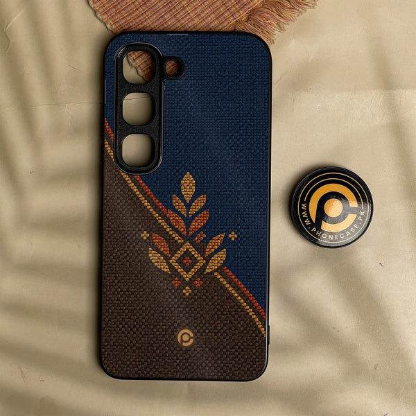 Infinix Hot 70 Pro - Classic Weave Design 6 - Premium Metal Printed Soft Bumper Shock Proof Case
